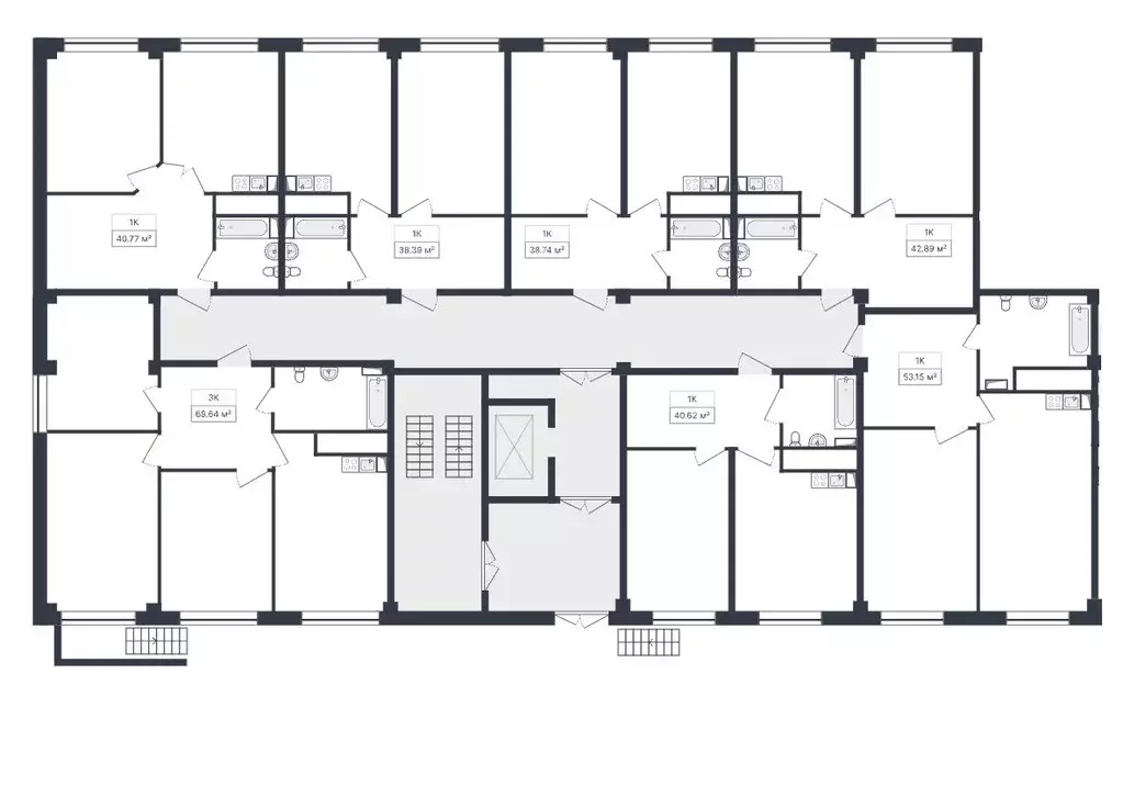 1-к кв. Ставропольский край, Ессентуки ул. Благодатная, 28 (40.77 м) - Фото 2