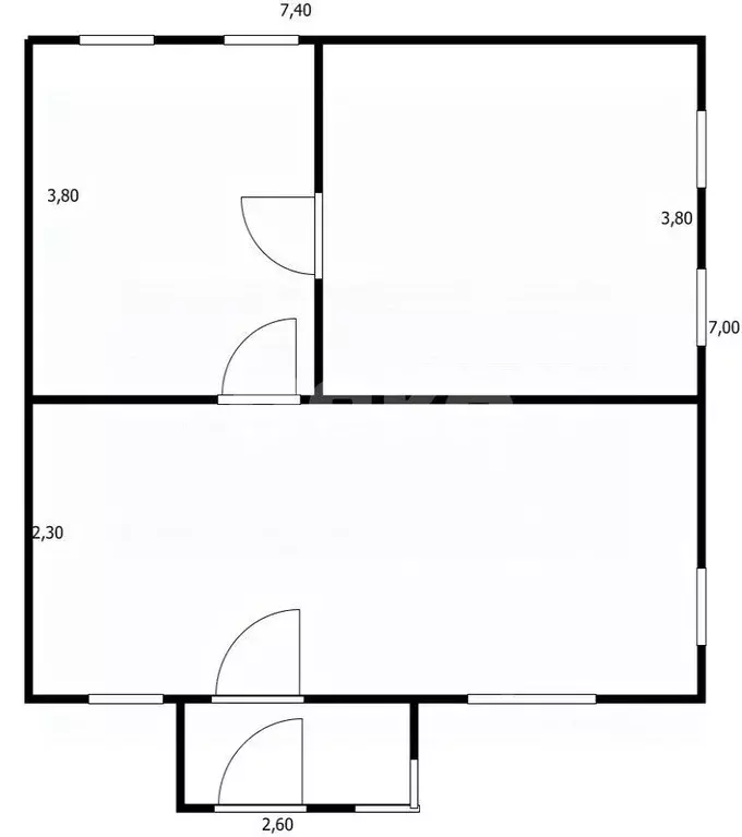 Дом в Адыгея, Майкоп ул. Тургенева, 50 (41 м) - Фото 2