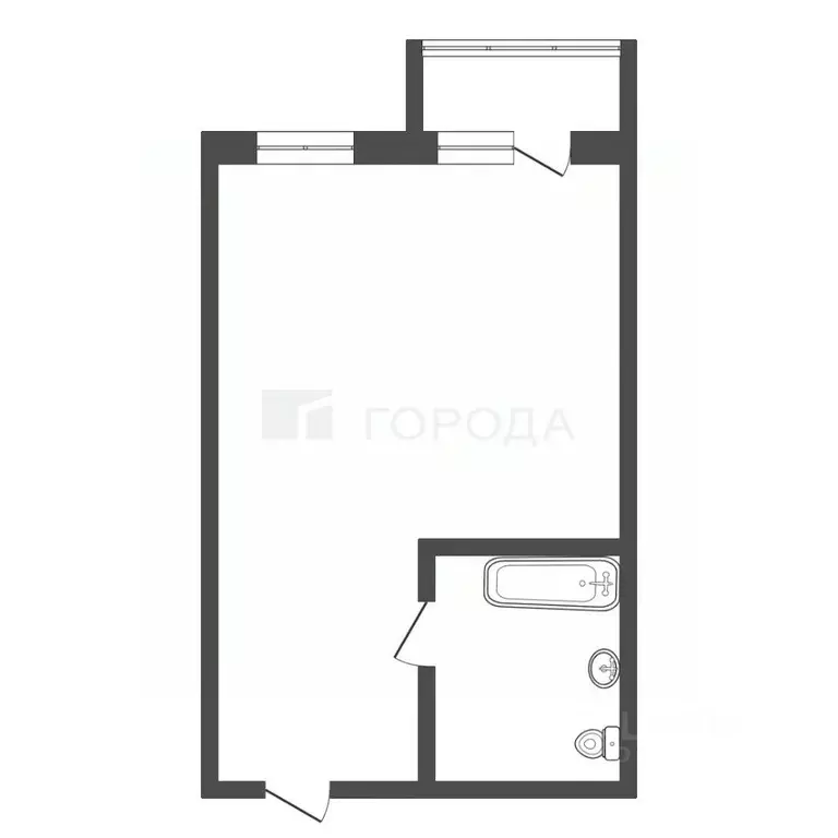 1-к кв. Кемеровская область, Новокузнецк ул. Климасенко, 11/2 (24.4 м) - Фото 2