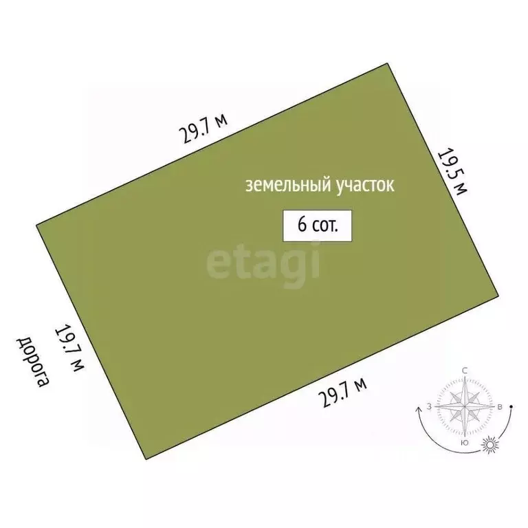 Участок в Тюменская область, Тюменский район, Онегин кп  (6.0 сот.) - Фото 0