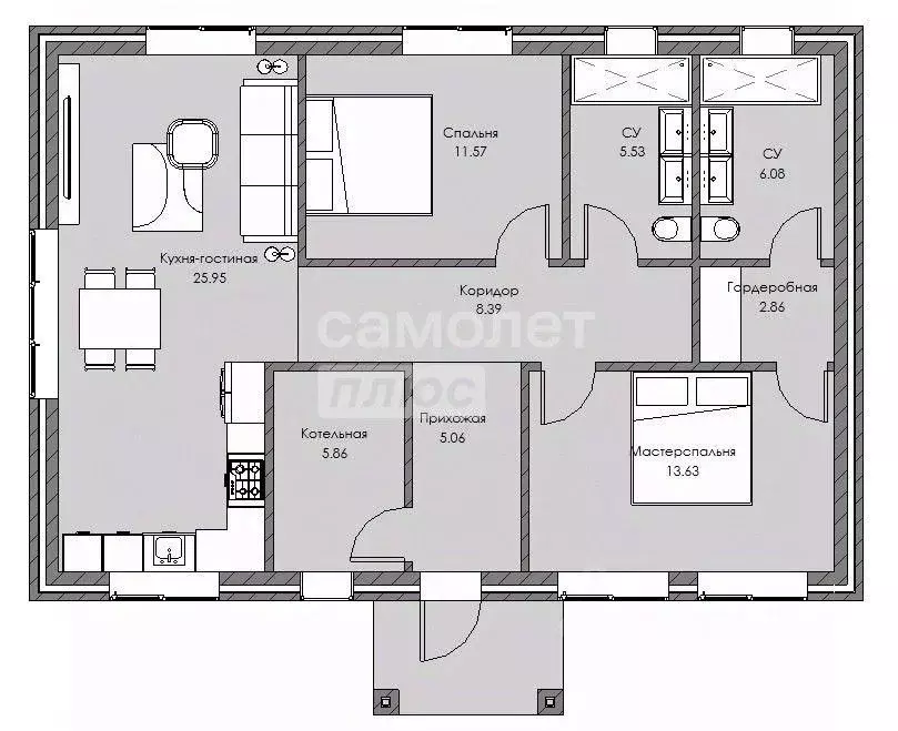 Дом в Марий Эл, Медведевский район, Руэмское с/пос, д. Нолька ул. ... - Фото 2