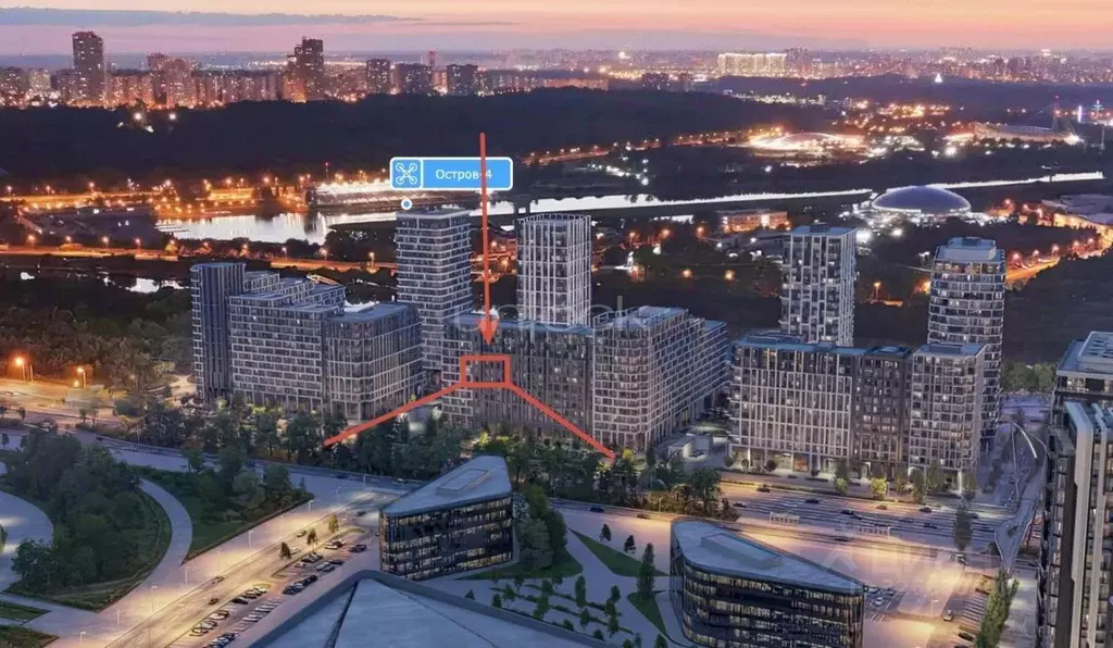 1-к кв. Москва Жилой комплекс остров, 4-й кв-л,  (38.6 м) - Фото 1