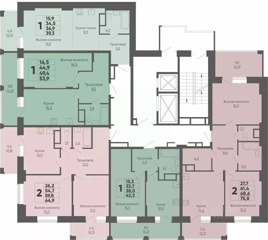 1-к кв. Чувашия, Чебоксары ул. Академика РАН Х.М. Миначева, 2 (53.9 м) - Фото 2