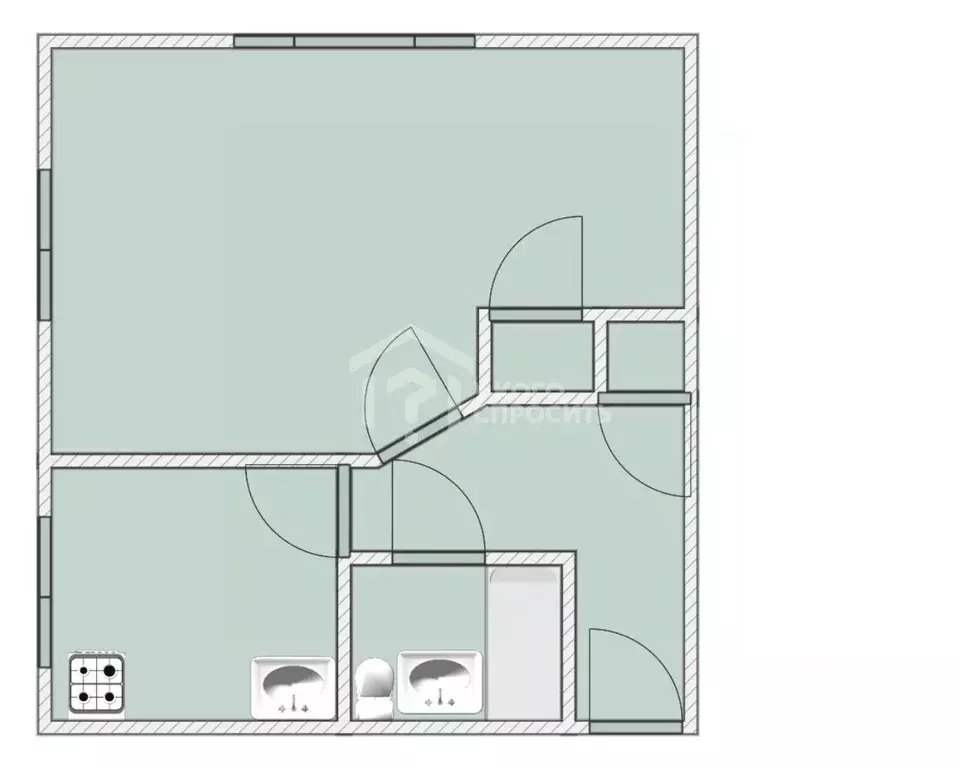 1-к кв. Санкт-Петербург, Санкт-Петербург, Петергоф Ропшинское ш., 3 ... - Фото 1
