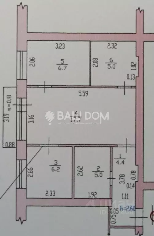 3-к кв. Брянская область, Брянск ул. Дуки, 39 (45.0 м) - Фото 2