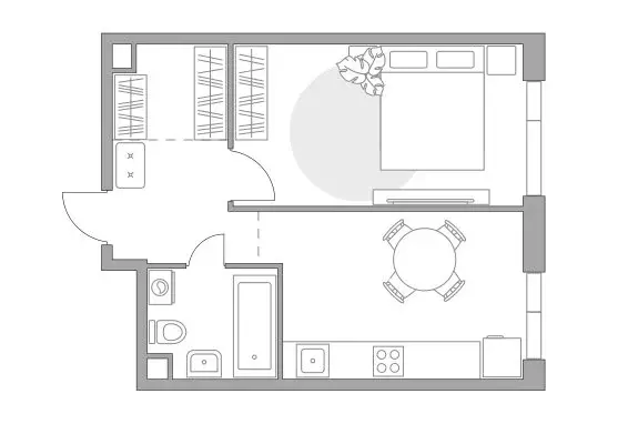 1-комнатная квартира: Москва, Дубининская улица, 17с2 (38.02 м) - Фото 1