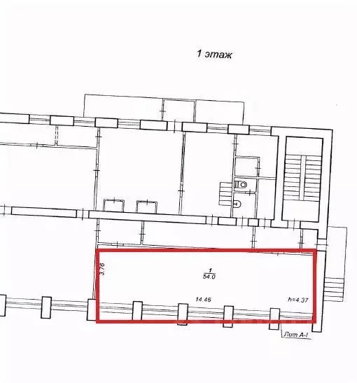 Помещение свободного назначения в Коми, Инта ул. Горького, 23 (54 м) - Фото 1