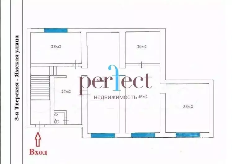 Помещение свободного назначения в Москва 3-я Тверская-Ямская ул., 52 ... - Фото 1