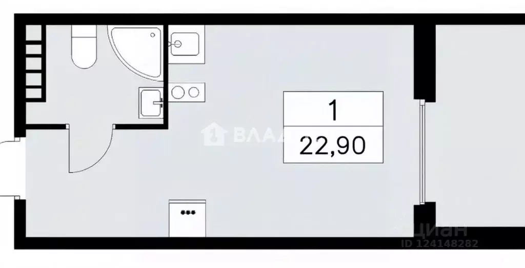 Студия Москва Сосенское поселение, просп. Куприна, 7к3 (22.9 м) - Фото 2