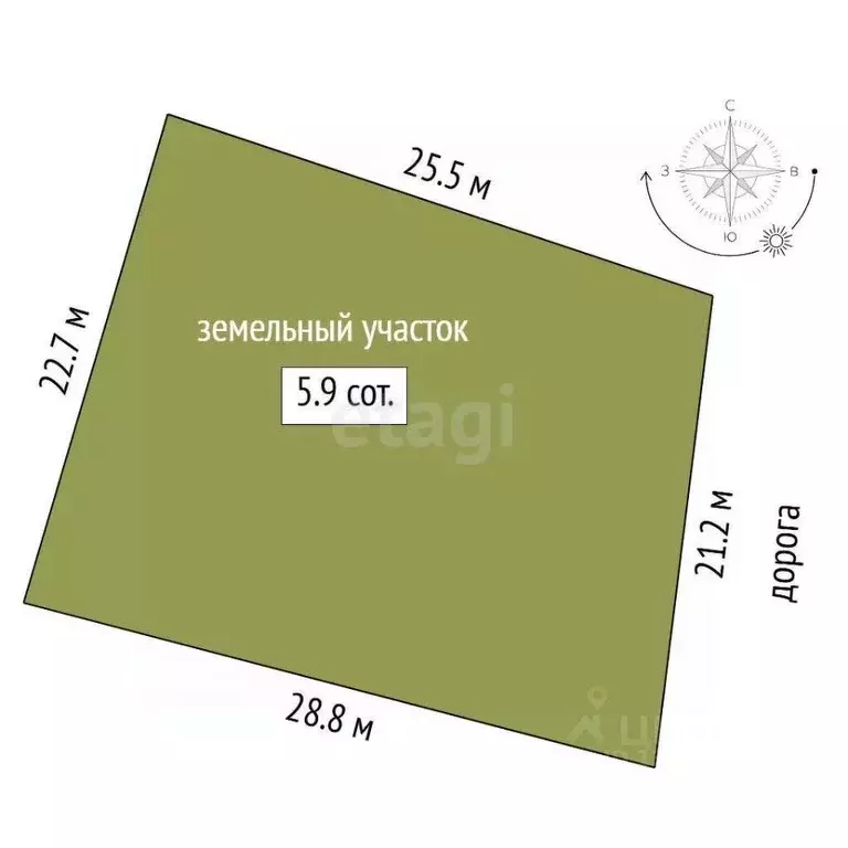 Участок в Тюменская область, Тюмень Казарово мкр,  (5.88 сот.) - Фото 2