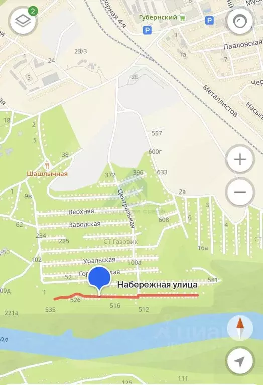 Участок в Оренбургская область, Оренбург Газовик СНТ, ул. Набережная ... - Фото 2