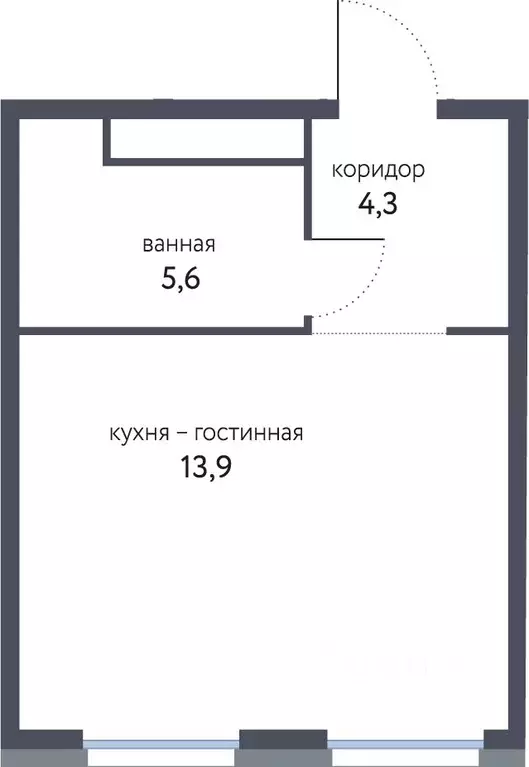 Студия Москва Сиреневый парк жилой комплекс (29.2 м) - Фото 0