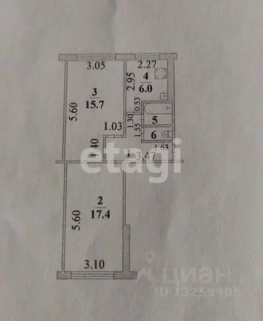 2-к кв. Липецкая область, Липецк Звездная ул., 4/2 (49.3 м) - Фото 1