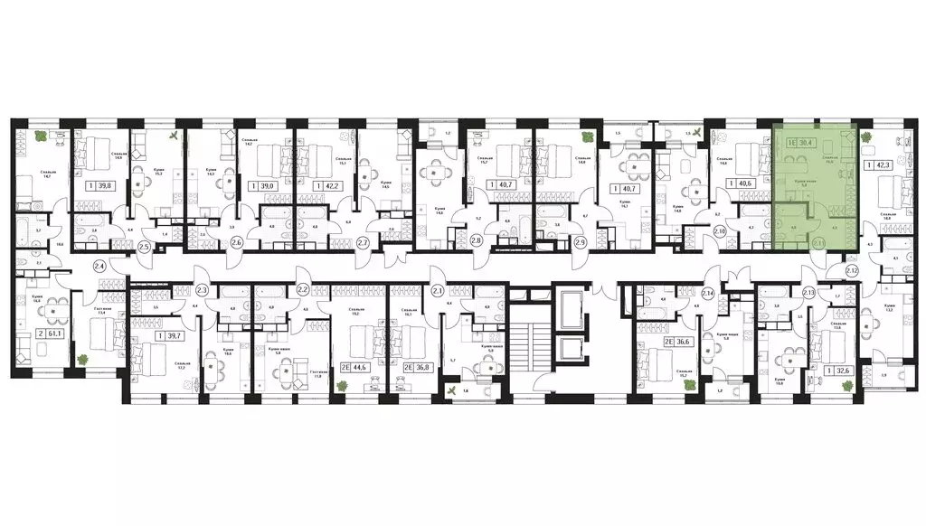 Квартира-студия: Пушкино, ЖК Пушкино Град (30.4 м) - Фото 2