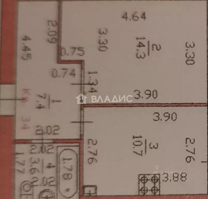 1-к кв. Марий Эл, Йошкар-Ола бул. Данилова, 8А (36.0 м) - Фото 2