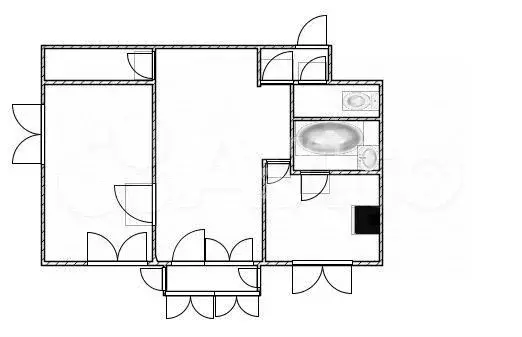 2-к. квартира, 42,4 м, 4/5 эт. - Фото 0