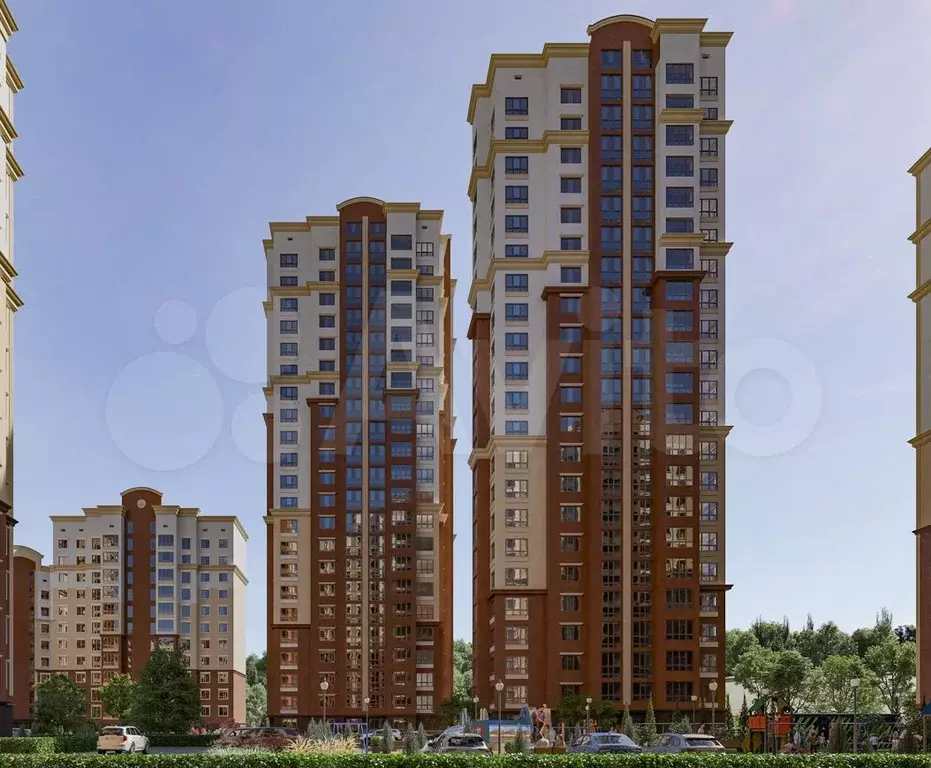 1-к. квартира, 38,3 м, 3/22 эт. - Фото 1