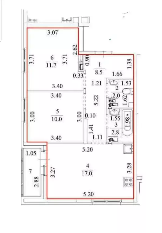Продаётся 2-к квартира, 55 м - Фото 0