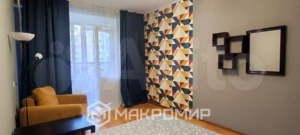 1-к. квартира, 38 м, 4/17 эт. - Фото 1