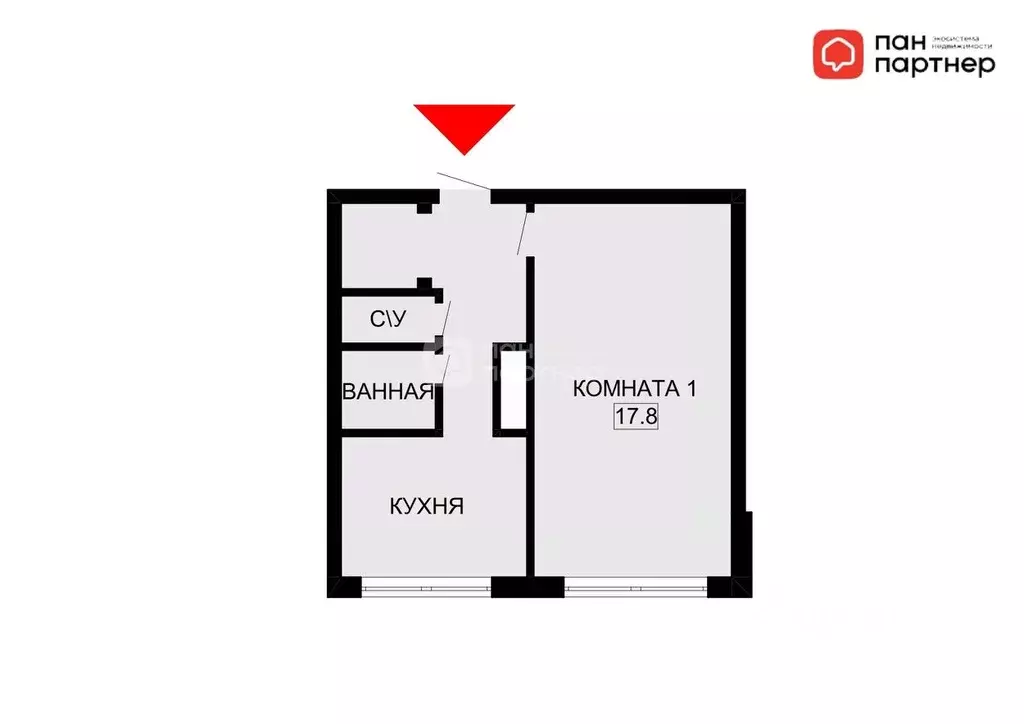 1-к кв. Санкт-Петербург аллея Поликарпова, 8к1 (32.3 м) - Фото 2