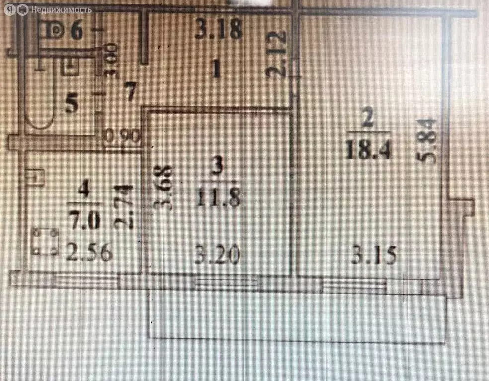 2-комнатная квартира: Липецк, Загородная улица, 17 (50 м) - Фото 0
