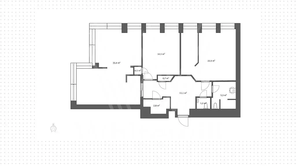 3-комнатная квартира: Москва, бульвар Братьев Весниных, 1 (93 м) - Фото 1