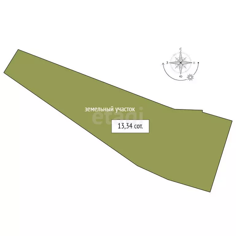 Участок в Касли, улица Коммуны (13.34 м) - Фото 1