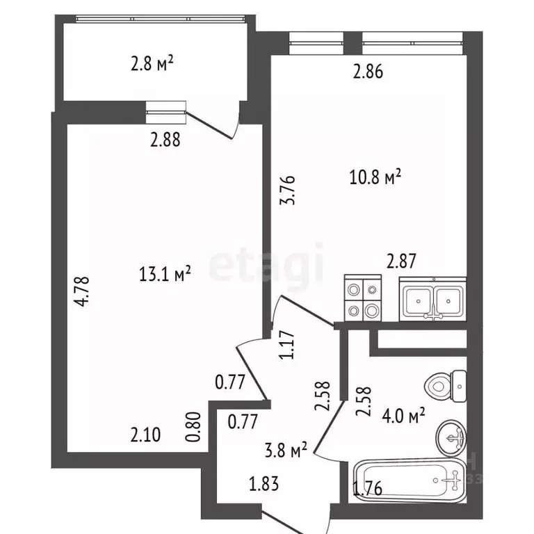 1-к кв. Санкт-Петербург Полюстровский просп., 65к2 (32.0 м) - Фото 2