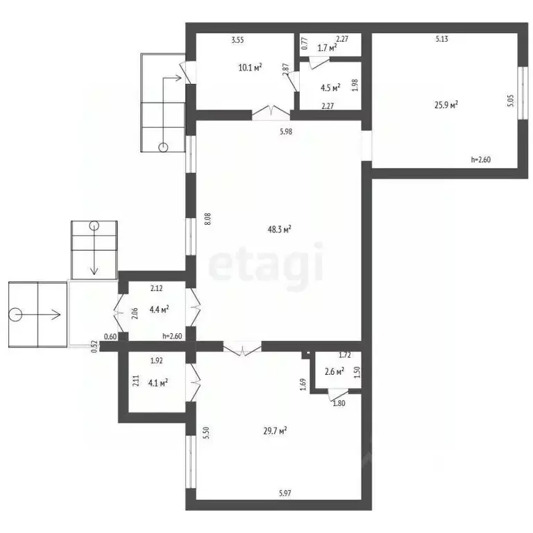 Помещение свободного назначения в Башкортостан, Стерлитамак Солнечный ... - Фото 2