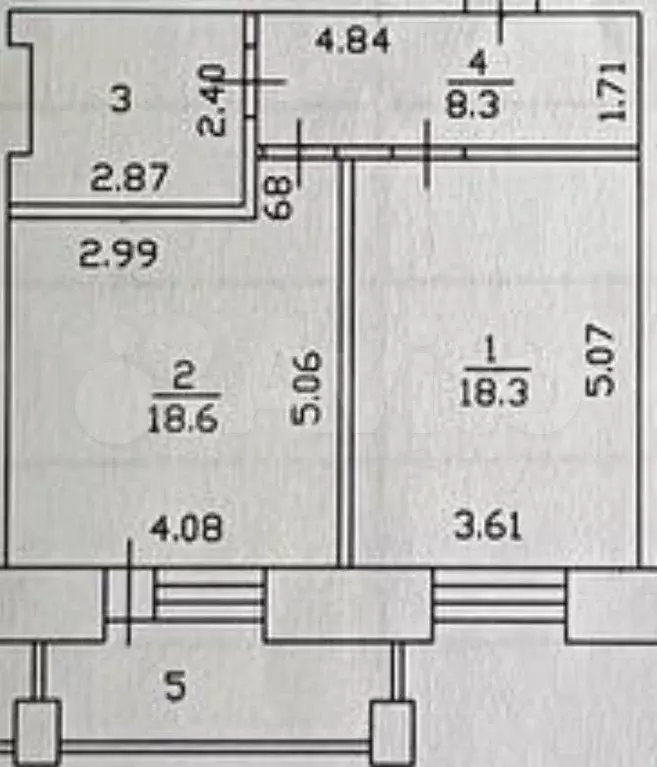 1-к. квартира, 51,7 м, 2/9 эт. - Фото 0