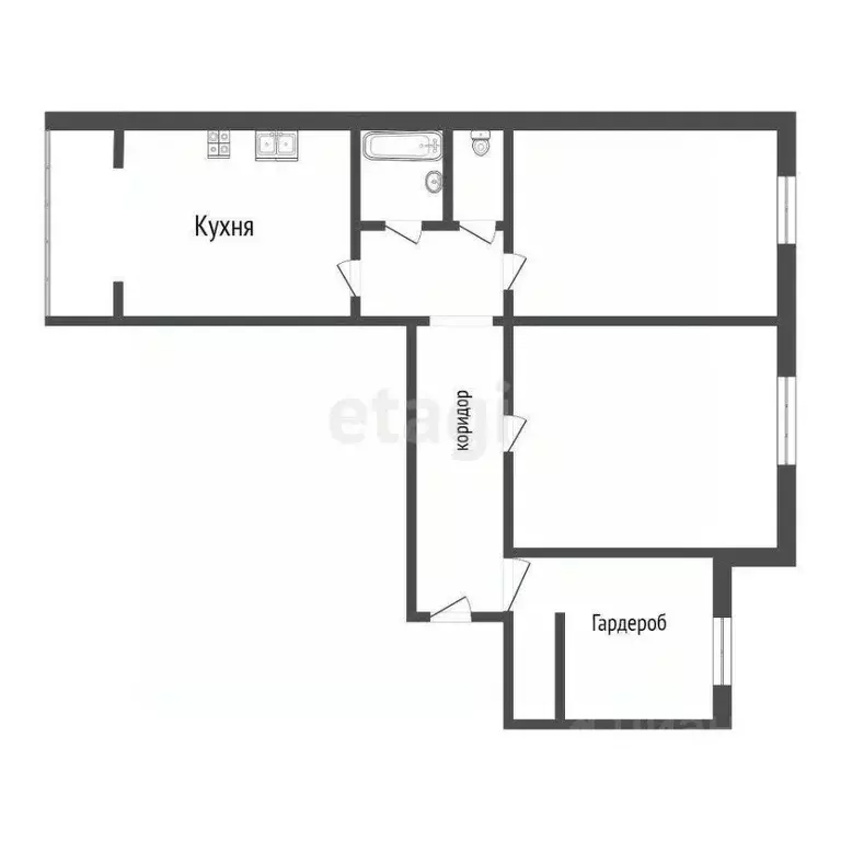 3-к кв. Челябинская область, Челябинск ул. 3-го Интернационала, 63А ... - Фото 0