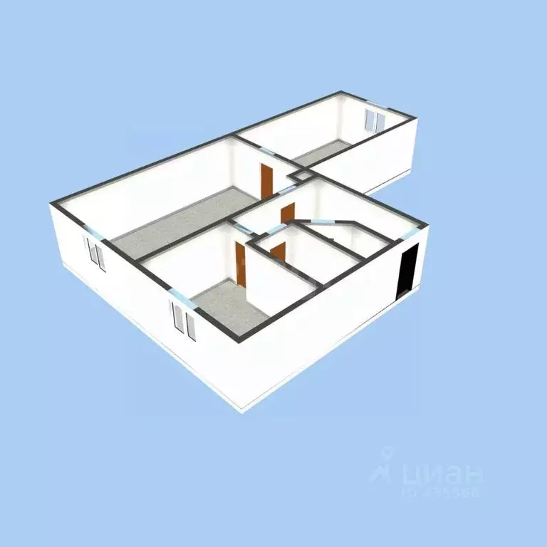 2-к кв. Белгородская область, Губкин Осколецкая ул., 19 (43.7 м) - Фото 2