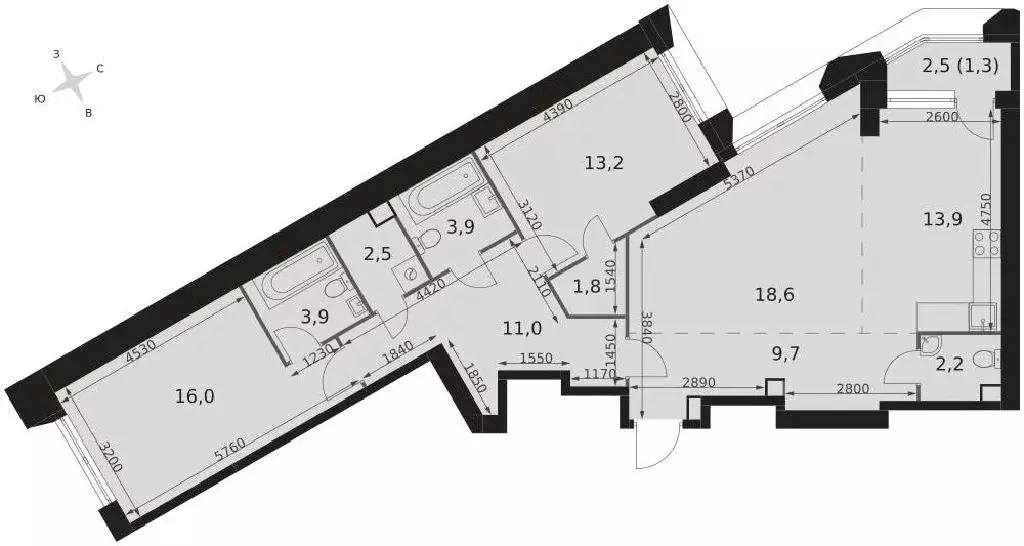 Продается 3-комнатная квартира - Фото 1