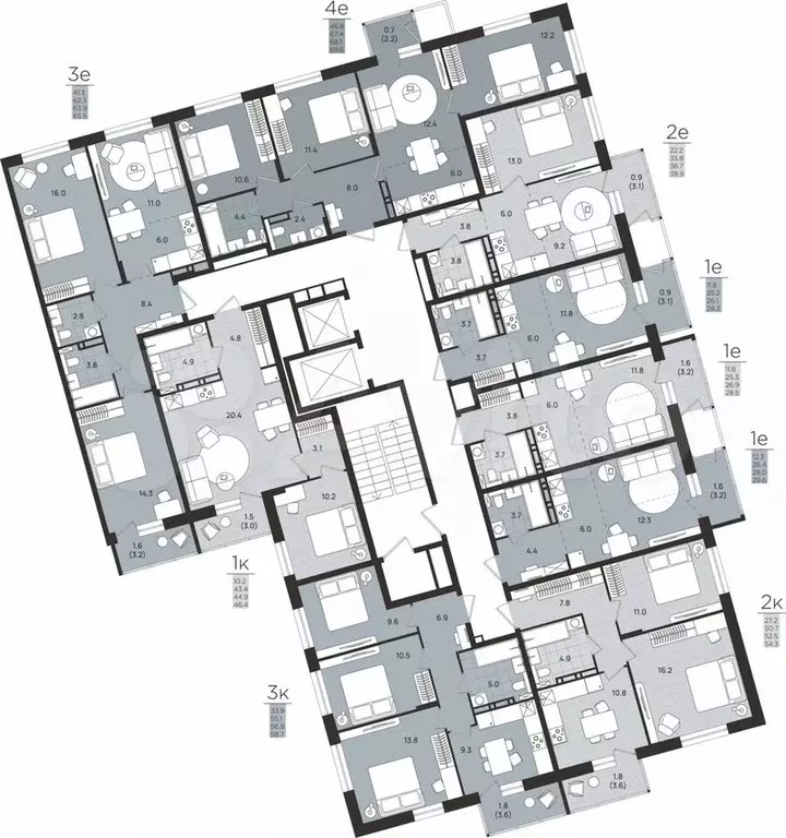Квартира-студия, 26,1 м, 4/8 эт. - Фото 1