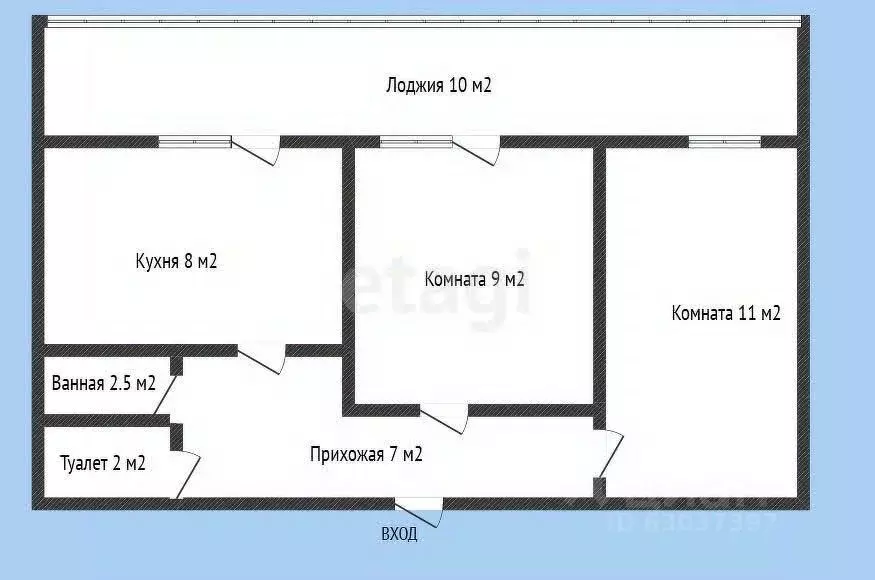 2-к кв. Краснодарский край, Горячий Ключ ул. Тельмана, 52 (48.1 м) - Фото 0