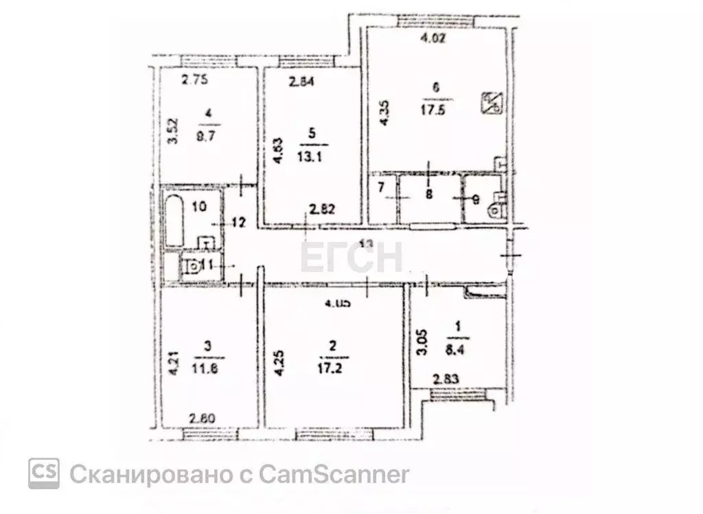 5-к кв. Москва ул. Корнейчука, 24 (100.3 м) - Фото 2