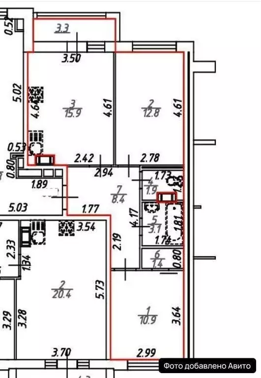 2-к кв. Санкт-Петербург просп. Авиаконструкторов, 54 (54.0 м) - Фото 1