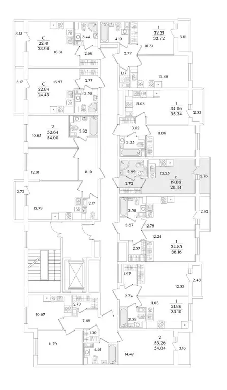 Студия Санкт-Петербург ул. Тамбасова, 5Н (20.44 м) - Фото 1