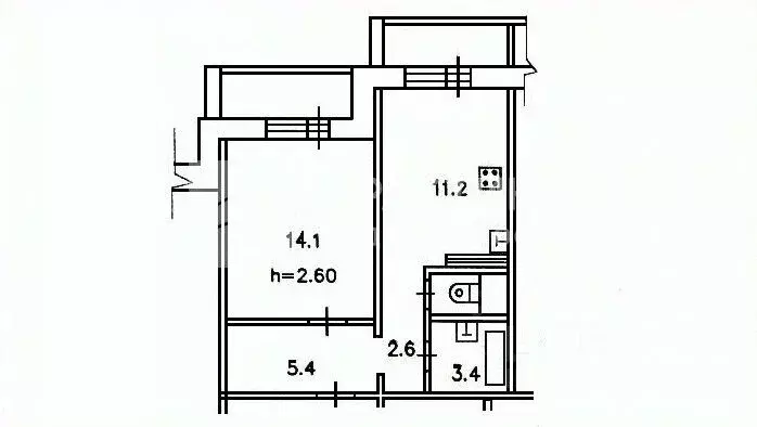 1-к кв. Московская область, Реутов ул. Победы, 22к3 (37.6 м) - Фото 2