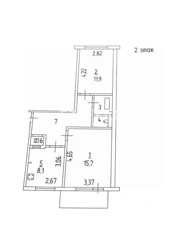 2-к кв. Ивановская область, Шуйский район, Афанасьевское с/пос, с. ... - Фото 2
