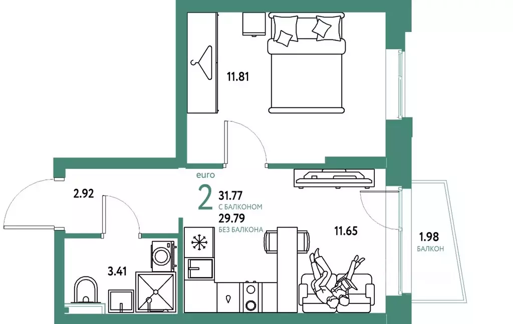 2-к кв. Свердловская область, Екатеринбург муниципальное образование, ... - Фото 1