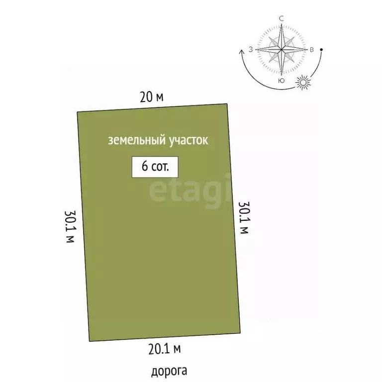 Участок в Крым, Симферопольский район, с. Мирное  (6.0 сот.) - Фото 2