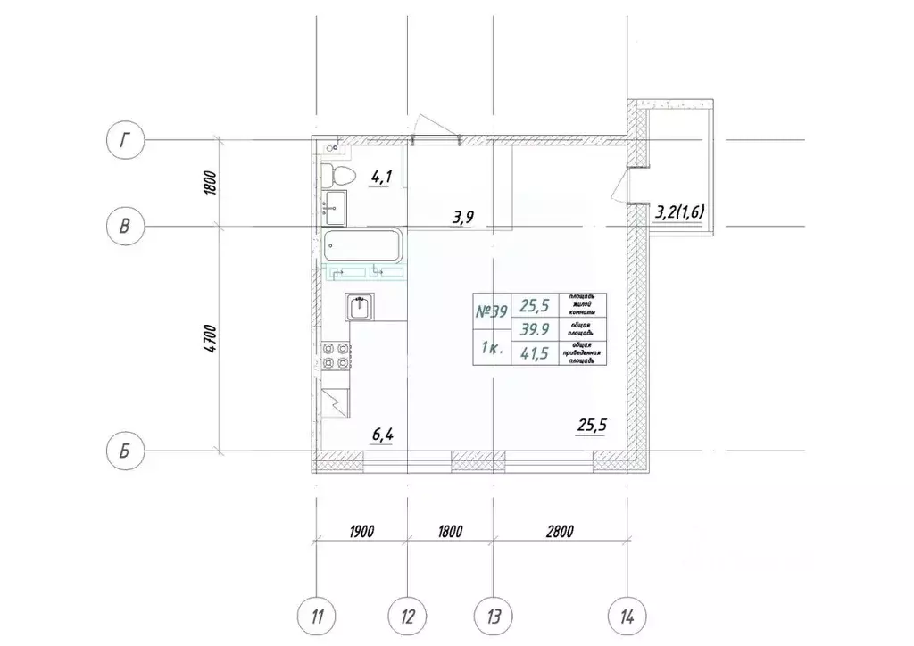 1-к кв. Приморский край, Большой Камень ул. Ленина, 14 (41.5 м) - Фото 1