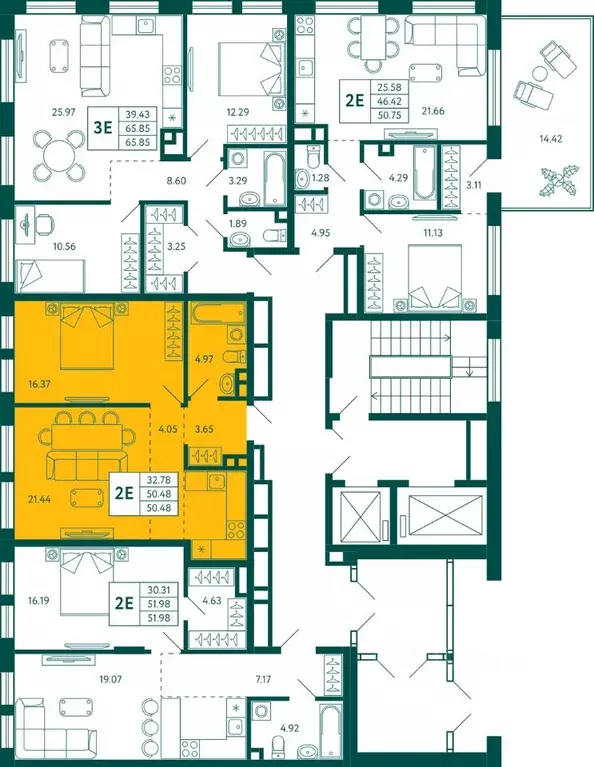 1-к кв. Башкортостан, Уфа Зеленая Роща жилрайон, Терле Парк жилой ... - Фото 2