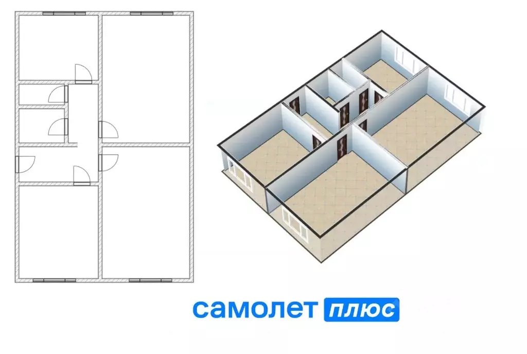 3-к кв. Кемеровская область, Кемерово ул. Патриотов, 7 (75.8 м) - Фото 2