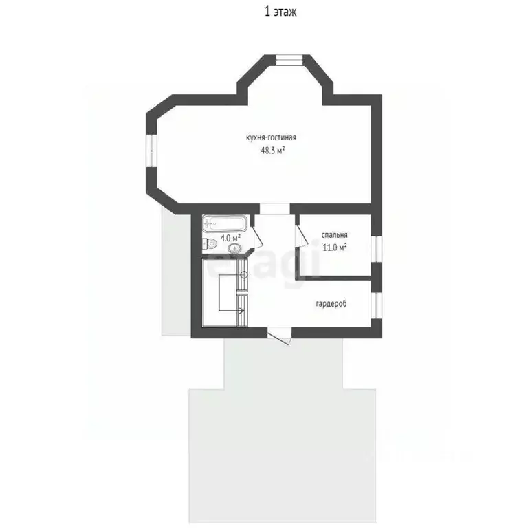 Дом в Ханты-Мансийский АО, Нягань ул. Дружбы, 6 (160 м) - Фото 2