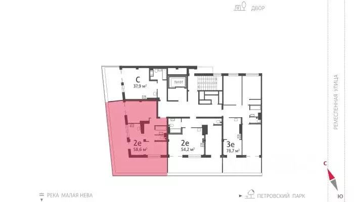 1-к кв. Санкт-Петербург Ремесленная ул., 15 (59.3 м) - Фото 1