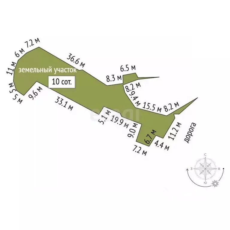 Участок в Крым, Ялта муниципальный округ, Краснокаменка пгт ул. ... - Фото 2