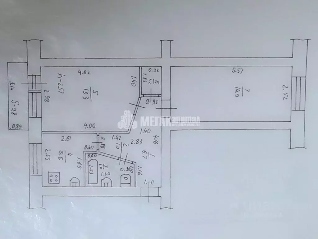 2-к кв. Брянская область, Брянск ул. 2-я Мичурина, 1А (44.5 м) - Фото 1