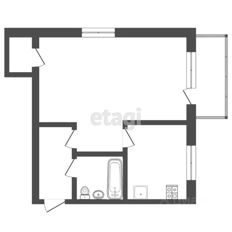 1-к кв. Мордовия, Саранск Ботевградская ул., 81 (29.9 м) - Фото 2
